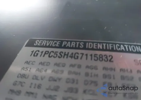 2016 Chevrolet Cruze Limited Ls Auto z USA, uszkodzony, nr VIN 1G1PC5SH4G7115832